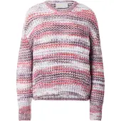 JJXX Pullover 'JXSIMONE' lyseblå / vinrød / cranberry / hvid