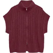 Vero Moda Strikvest 'BANG' vinrød