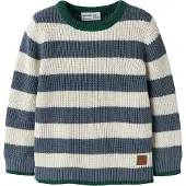 Name it Bluse - Strik - NmmNereus - Blue Mirage - - 3 år (98) - Bluse