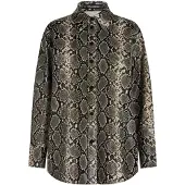 Karl Lagerfeld Bluse ecru / brun / sort