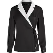 Karl Lagerfeld Bluse sort / hvid