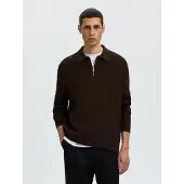 Selected Pullover 'SLHTeller' mørkebrun