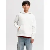 Jack & Jones Junior Pullover 'JJEBarron' hvid-meleret