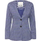Ichi Blazer 'KATE CHECLÉ' blå / hvid