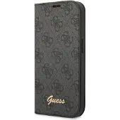 GUESS GUBKP14SHG4SHK iPhone 14 6.1 "sort / sort bog 4G Vintage Gold Logo