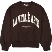 Garcia Sweatshirt mørkebrun / offwhite