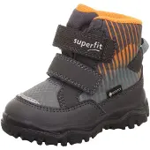Superfit Snowboots 'HUSKY' mørkegrå / orange / sort