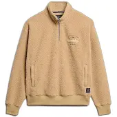 Superdry Superdrytil kvinder. W2012246A Sweatshirt med halv lynlås Country Club Half beige (L), Casual, Polyester