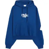 Bershka Sweatshirt blå / hvid