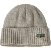 Patagonia - Huer - Brodeo Beanie OG Legacy Label Crisp Grey til UnisexNylon - Grå
