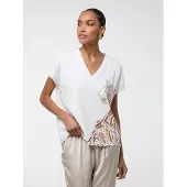 Lola Casademunt Bluse mørkebrun / orange / lyserød / hvid