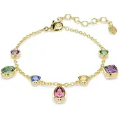 Swarovski Armbånd 'IMBER' blå / guld / grøn / lilla