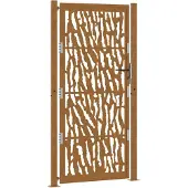vidaXL Wiesenfield havelåge 105x205 cm i rustfrit stål - lamelmønster