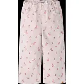 Lil´ Atelier Bukser - NmfNelly - Hushed Violet/Flower Emb - - 2 år (92) - Bukser - Bomuld