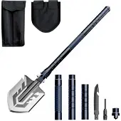 Wozinsky WSS-211 survival bushcraft skovl multifunktionel 21 i 1 - grå