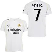 Real Madrid 25/26 Vinicius Hjem T-shirt Med Korte ærmer