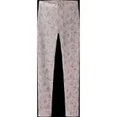 Name it Leggings - Uld - NkfWang - Violet Ice/Flowers + Leaves - - 11-12 år (146-152) - Leggings - Uld