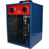 Blaupunkt EH9010, Blæser med elektrisk områdevarmer, Rustfrit stål, IPX4, Indendørs, Gulv, Sort, Blå, Rød