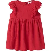 Name it Kjole - NmfJulita - Urban Red - - 6 år (116) - Kjole