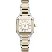 Emporio Armani Dameur AR11745 Hvid/Gul guldtonet stål
