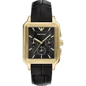 Emporio Armani Herreur AR11753 Sort/Læder