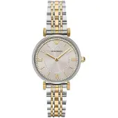 Emporio Armani Dameur AR11702 Brun/Gul guldtonet stål Ø32 mm