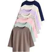 Next Bluser & t-shirts creme / mørkeblå / brun / mint / lavendel / lyserød