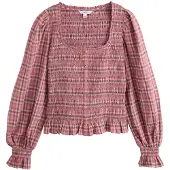 Next Bluse brun / pitaya / pastelpink