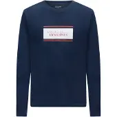 Jack & Jones Bluser & t-shirts 'JJBUSTER' navy / rustrød / hvid
