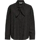 ONLY Bluse 'ONLMaya' mudderfarvet / sort / hvid