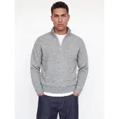 Jack & Jones Ensfarvet Sweatshirt Med Halv Lynlås