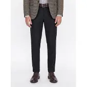 Jack & jones Bukser med fals 'JPSTOLLIE BLAKE' sort-meleret