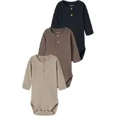Name it Sparkedragt/Body beige / blå / brun