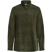 Barbour Bluse 'Shae' mørkegrøn / rustrød / hvid