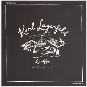 Karl Lagerfeld Sjal 'Après Ski Club' sort / hvid