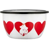 Muurla Moomin emaljeskål 60 cl Heart