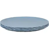 Koziol Club tallerken Ø26 cm 4-pak biocirkulær termoplast Nature flower blue