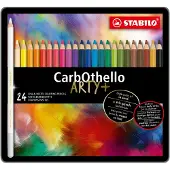 Stabilo Arty CarbOthello Pencil - med 24 stk. i metalæske