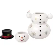 Villeroy & Boch Christmas Toy's Memory snemand krukke 4 dele Hvid