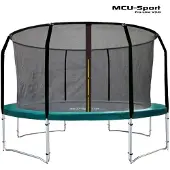 MCU-Sport Pro-line 4,3m Grøn Trampolin V3.0 + Pro sikkerhedsnet