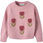 Name it Pullover 'NMFOLGI' siv / lysviolet