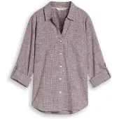 Tom Tailor Bluse bordeaux / hvid