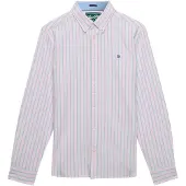 Superdry Superdrytil mænd. M4011247A Lyserød Preppy Oxford skjorte (XL), Casual, Pink, Bomuld, Klassisk, Lange ærmer