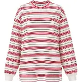 EDITED The Label Shirts 'Vala' rød / hvid
