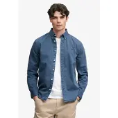 Superdry Garment Dyed Skjorte Med Lange ærmer