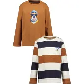 Blue Seven Shirts karamel / uldhvid