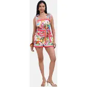 Lipsy Jumpsuit azur / orange / pink / hvid