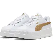 Puma Karmen Classic Metallic Glam Sneakers Women, Women, White/Gold, 37.5