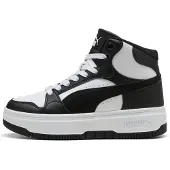 Puma Rebound Femme Mid Sneakers Women, Shoes, White/Black, 40.5