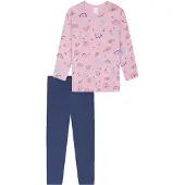 Schiesser Nattøj 'Nightwear' violetblå / gammelrosa